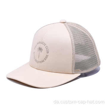 Flad broderi tilbage lukket mesh cap